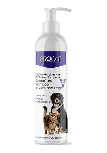 Pro One Kedi ve Köpekler İçin Derma Cilt Bakım Şampuanı 250 ML