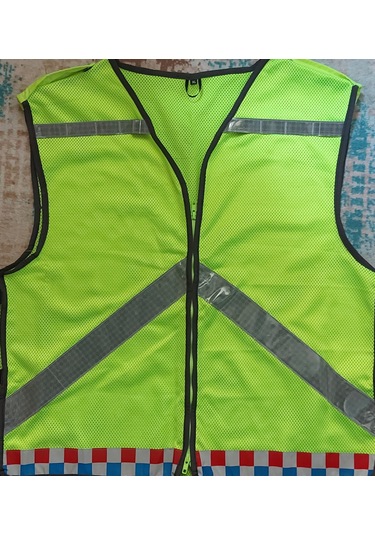 İŞ GÜVENLİK YELEĞİ REFLEKTÖRLÜ FOSFORLU FİLE KUMAŞ YELEK NEON SARI