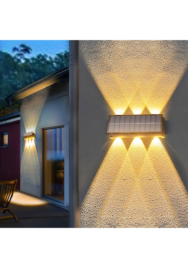 Forlife 20 Watt Solar Çift Yönlü Duvar Apliği (Günışığı)