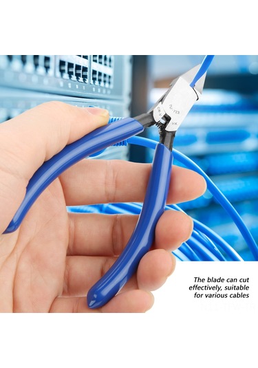 Tenfowee 10 Cm Krom Vanadyum Çelik Kablo Kesici, Ergonomik Plastik Kollü, Dayanıklı Bıçaklı, Elektronik Tamiri Ve Kuruşçuluk İçin Uygun
