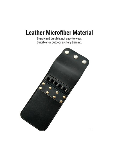 Aubyhe 6 Ok Depolayan Deri Mikrofiber Ok Çantası - Hızlı Erişim, Güvenli Sabitleme, Outdoor Okçuluk Antremanı İçin Pembe