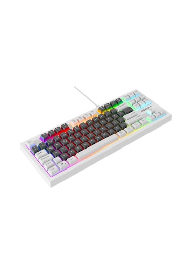 Everest Kb-98 Sılent Tkl Gri Mavi-beyaz Rainbow Q Membrane Klavye