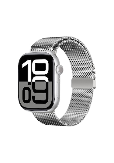 Butam Bilişim Watch 40mm Uyumlu Krd-121 Metal Hasır Kordon-gümüş