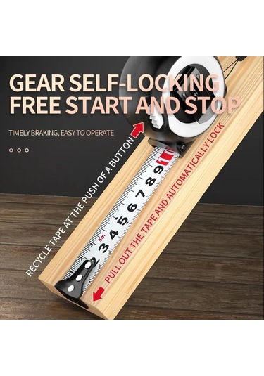 Mezura Damla Dayanıklı Aşınmaya Dayanıklı Kalınlaşmış Taşınabilir Mezura 3 5m 3m Diğer