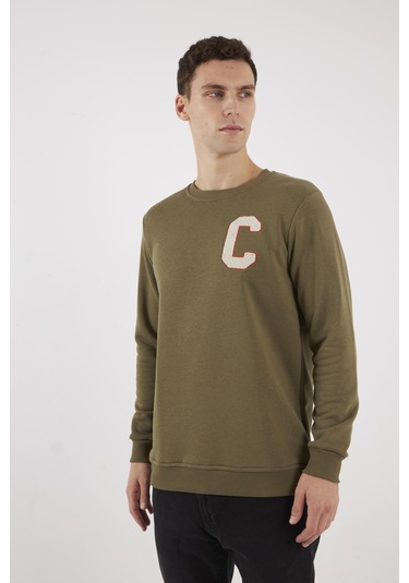 Boston Haki O-yaka Sweatshırt Haki