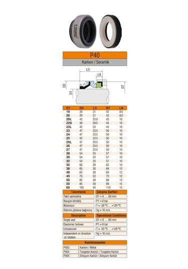 Alem Bertola 19 X 39 Keçe Mekanik Salmastra