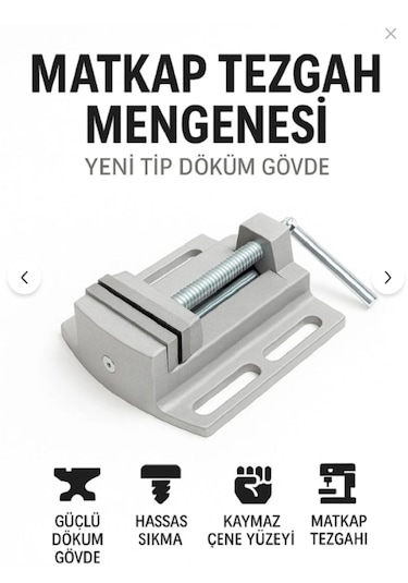 Yeni Tip Matkap Tezgah Mengenesi Güçlü Döküm Gövde Hassas Sıkma Aparatı