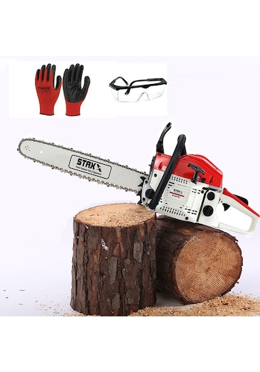 Ağaç Odun Dal Kesme Makinesi Benzinli Motorlu Testere 63cc 7.9 .