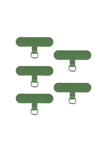 Unicomlifeerp Telefon Kordon Askısı - Kaymayı Önleyici, Renkli Contalı, Metal Klipsli, Model: Tether Tab Piyano Siyah Polyester / Naylon