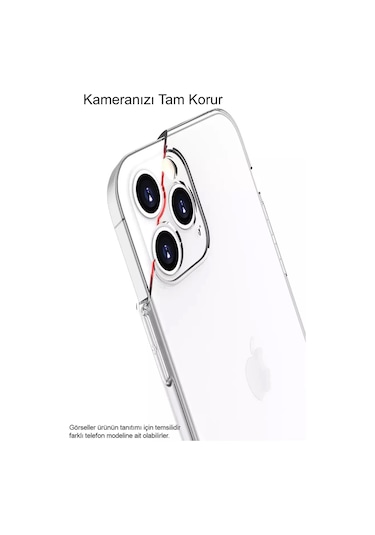 One Plus 9 Pro ile Uyumlu Kapak Kamera Korumalı Şeffaf Şeffaf Silikon Kapak