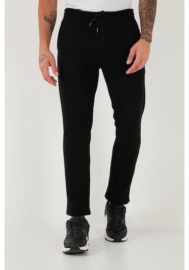 Buratti Pamuklu Regular Fit Normal Bel Şardonlu Erkek Eşofman Altı 5908040 Siyah Buratti Pamuklu Regular Fit Normal Bel Şardonlu Erkek Eşofman Altı 5908040 Siyah