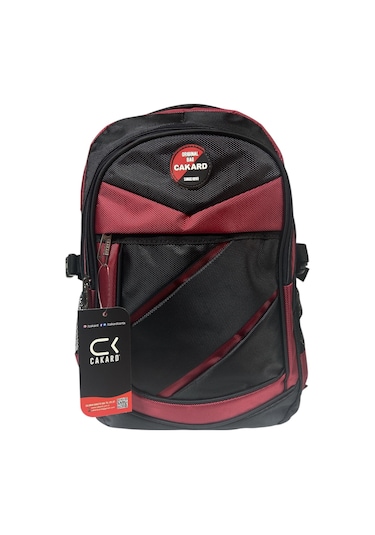 Büyük Su Geçirmeyen Kalın Kumaş Ortopedik Üç Bölmeli Okul Gezi Seyahat Kamp Sırt Çantası 32cmx47cm Kırmızı