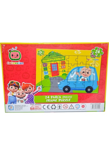 Utku Oyuncak Co7796 Cocomelon 24 Parça Frame Seyahat Puzzle