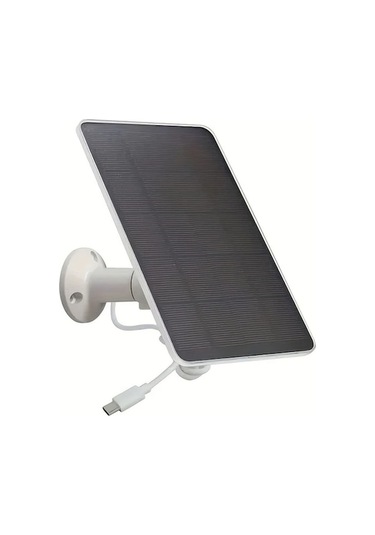 Besthome1 Dream011 Beyaz 360 Ayarlanabilir Düşük Voltaj Güvenlik Kamerası, Kapı Zilleri Ve Gözetim İçin Solar Panel