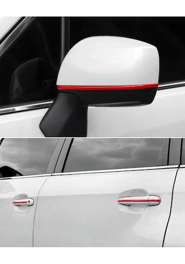 Kırmızı Renk Nikelaj Şerit Bant Çıta 5 Mm 3 Metre Parlaka