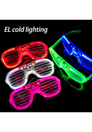 Monyee Mavi Led Işık Gözlüğü, Parti Ve Festivaller İçin Sabit/flash/parlak Modlu, Ergonomik Tasarım, El Feneri Mavi