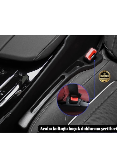 Volkswagen Passat B8 2015-2016-2017-2018-2019 Araba Koltuk Arası Boşluk,doldurucu,organizer , İki Adet Siyah Araç İçi,düzenleyici