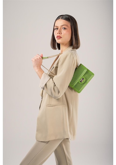 Ççs Kadın 17791 Omuz Ve El Çantası Yeşil