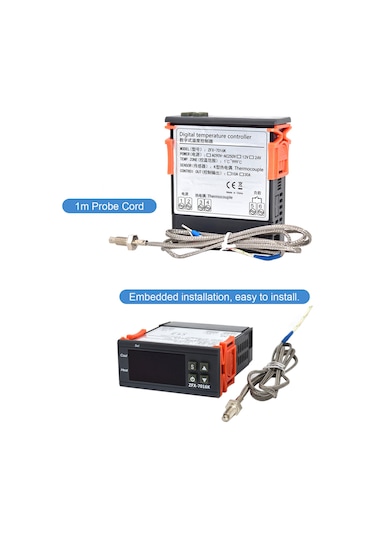 Dianziye Zfx-7016k Akıllı Sıcaklık Kontrol Cihazı, 1-999 C Aralığında Sayısal Gösterimli, Fırın/ofis Kontrolü, 10a 220v