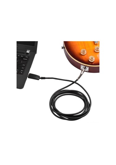 Maiyame Gitar Usb-audio Kablosu 2.8m - Usb'den 6.35mm'ye Dönüştürücü, 16bit 48khz, Windows Ve Macos Uyumlu, Plug & Play
