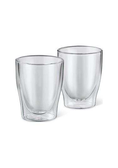Tchibo Çift Cidarlı Cafe Crema Bardağı, 2'li Saydam