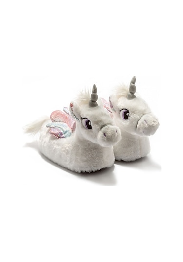 Twigy Lea Çocuk Hayvanlı Panduf Beyaz 21/27 CC0637 Beyaz