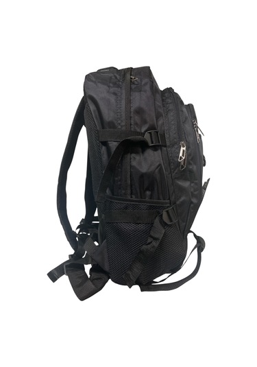 Su Geçirmez Ortopedik Çok Bölmeli Laptop Gezi Seyahat Kamp Dağcı Sırt Çantası Büyük 35cmx55cm Siyah