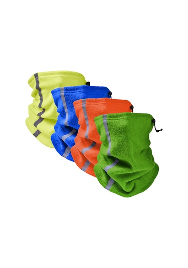 Wezone Kışlık Polar Boyunluk - Rüzgar Geçirmez, Yansıtıcı, Kayak Ve Bisiklet İçin 113 Karakter Mavi