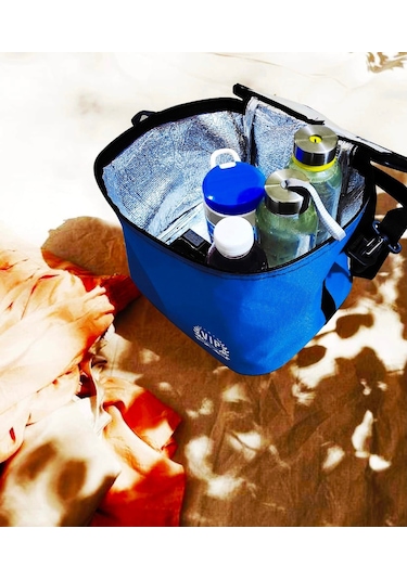 Vip Soğutucu Termos Çanta 11 L Plaj Tipi Buzluk Termos Mavi