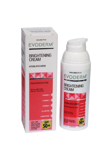 Evoderm Aydınlatıcı SPF 50+ Leke Kremi 50 ML