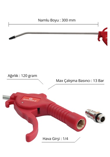 Gap Tools IGPHT02 Uzun Hava Tabancası