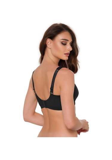 Pamuklu Mikro Penye Protez Sütyen Siyah Siyah