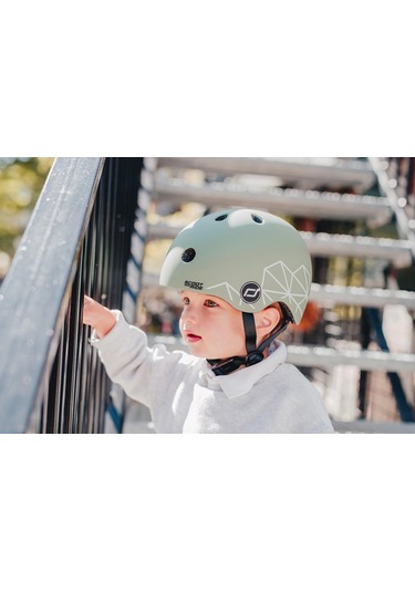 Scoot And Ride Lifestyle Bebek Kaskı Xxs-s Green Lines 181206-96562