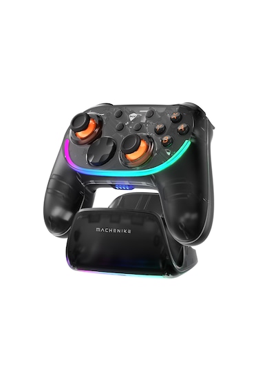 Machenike S3 Dual-Mode Hall Effect NFC Siyah RGB Charging Dock Gamepad