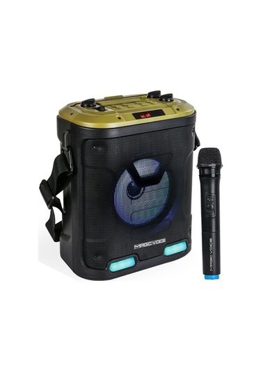 Magıcvoıce Mv-6005 Vhf El Mik-usb/sd/bt30 Watt Işıklı Taşınabilir