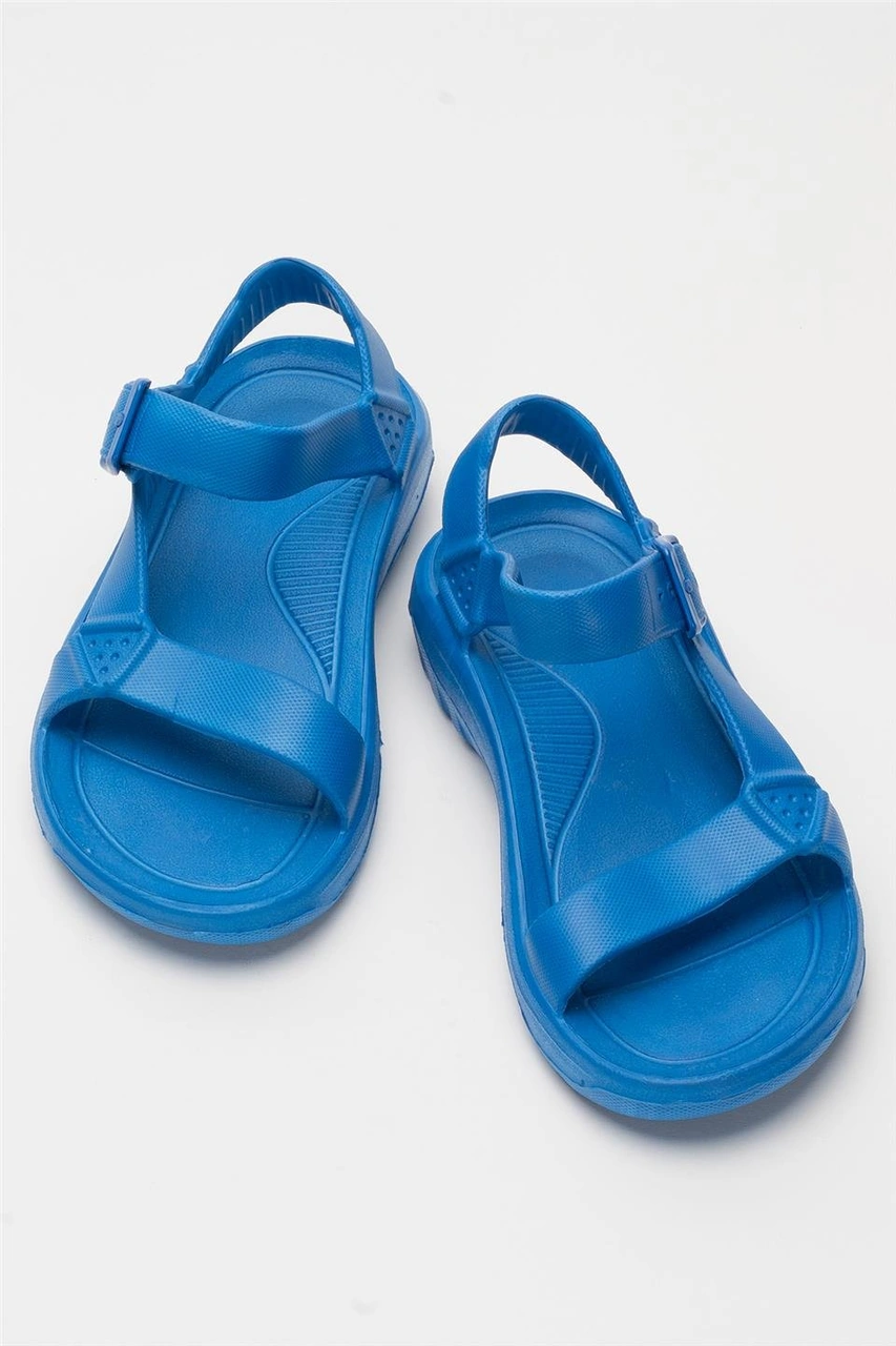 Unisex Eva Spor Kaymaz Yürüyüş Sandaleti Mavi MAVI