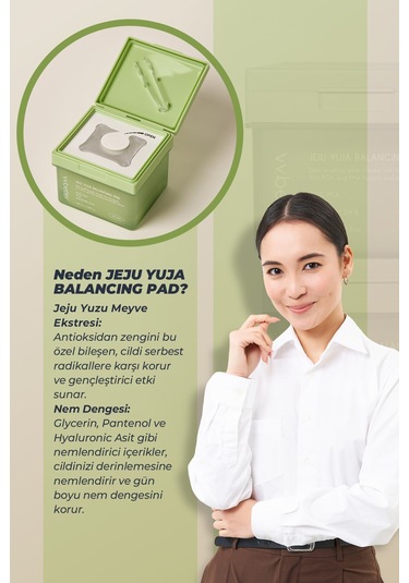 Jeju Yuja Cera Balancing Dengeleyici Tonik Ped Kore 120 Ped