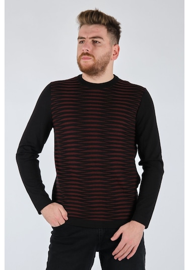 Ecer Minimalist Erkek Triko - Uzun Kol - Rahat Ve Şık Siyah