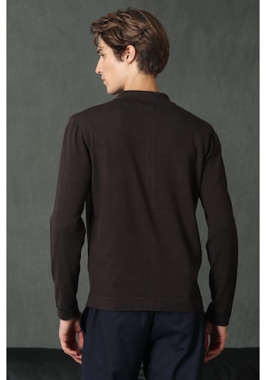 Lufian Orka Erkek Kazak Kahverengi 112090099100112 Kahverengi