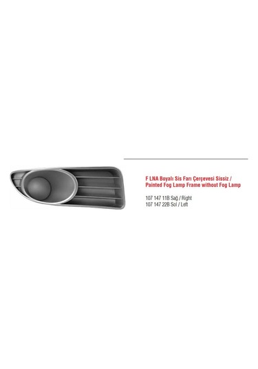 Eser 10714711b Sıs Far Cercevesı Sag Sıssız Boyalı Lınea