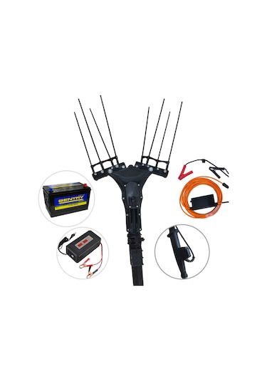 Elia 34v Akülü Zeytin Hasat Makinesi Seti - 75 Ah Akü + Şarj Aleti