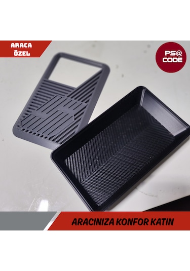 R5 Renault 5 E-tech Kapaklı Konsol Saklama Kutusu