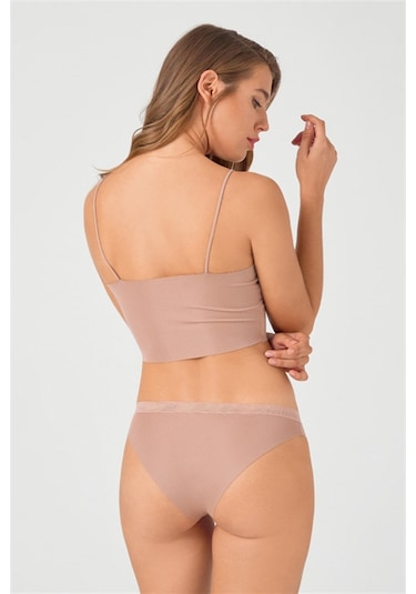 File Lastikli Lazer Kesim Bikini Külot 3'lü Paket - 3 Çok Renkli 1 Çok Renkli