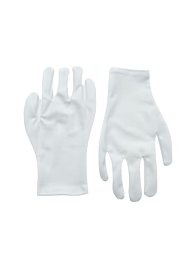 Unisex Beyaz Bando Garson Pandomim Gösteri Merasim Tören Eldiveni