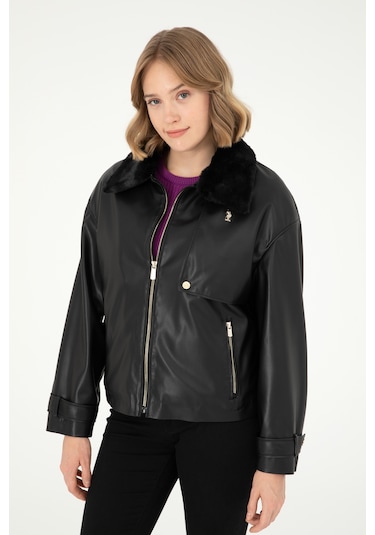 U.s. Polo Assn. Kadın Siyah Deri Mont-kaban 50297228-001 001sıyah U.s. Polo Assn. Kadın Siyah Deri Mont-kaban 50297228-001 001sıyah