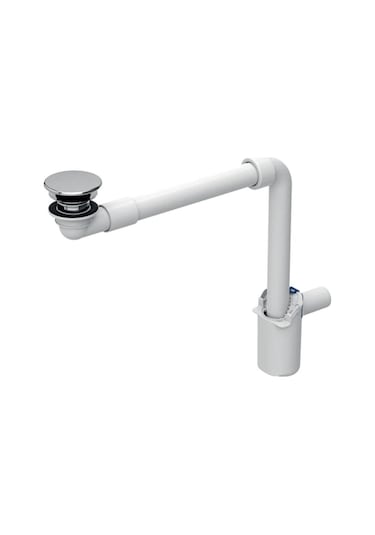 Geberit 152.084.21.1 Lavabo Sifonu Yer Tasarrufu 1/4, Süzgeç Ve K Beyaz