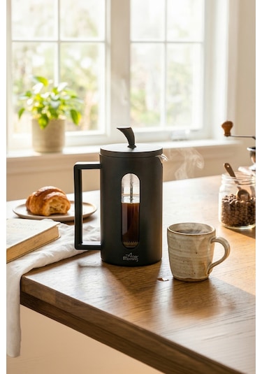 Any Morning FF002 Kahve ve Bitki Çayı için French Press 600 ML