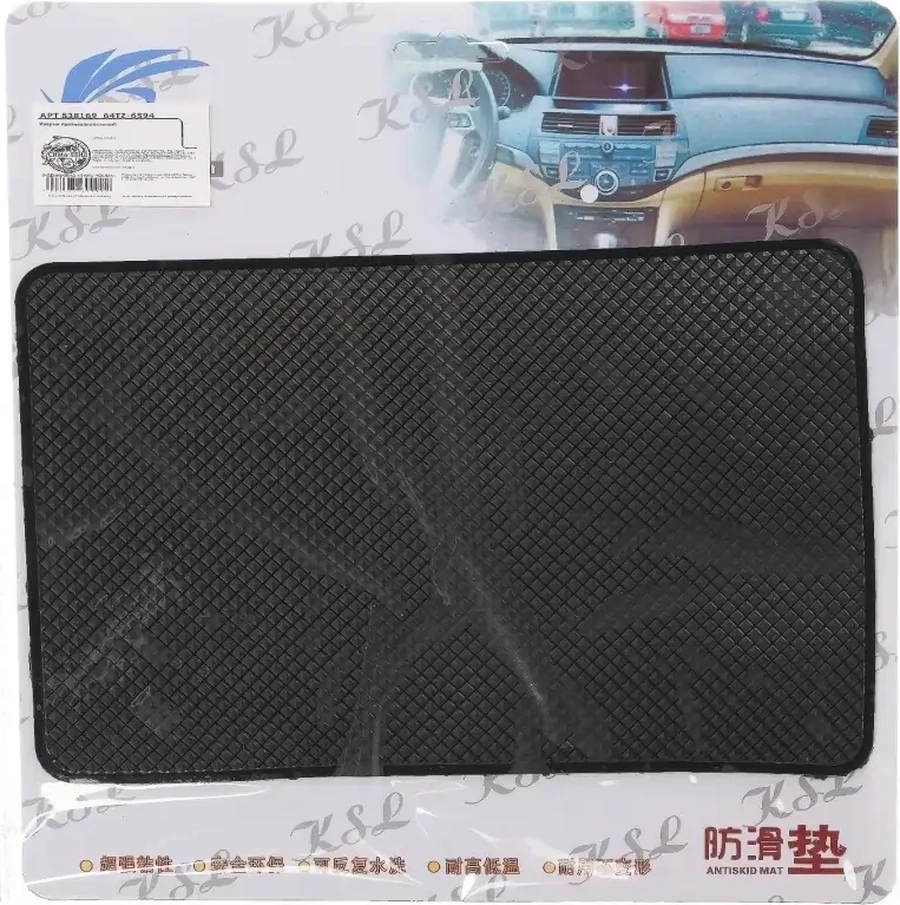 Simalend Araç Paneli İçin Kaymaz Mat 20cm X 13cm Siyah 41450106 Siyah