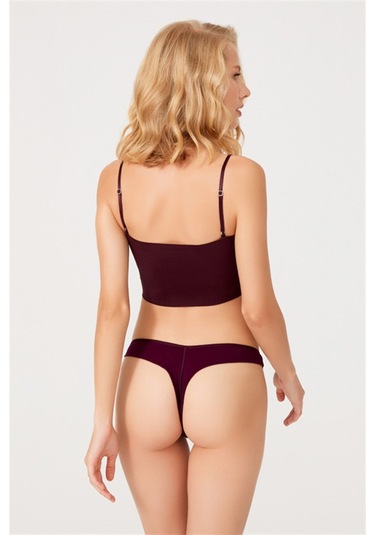 Basic Pamuklu Kadın Tanga Külot 7'li Paket Renkli-7 Çok Renkli