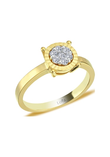 Lova Pırlanta Taşlı Büyük Eridu Yüzük - 1070193